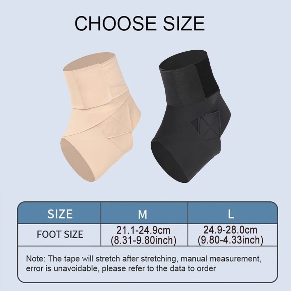 Slim Ankle Support Brace With Adjustable Pressure Straps 5