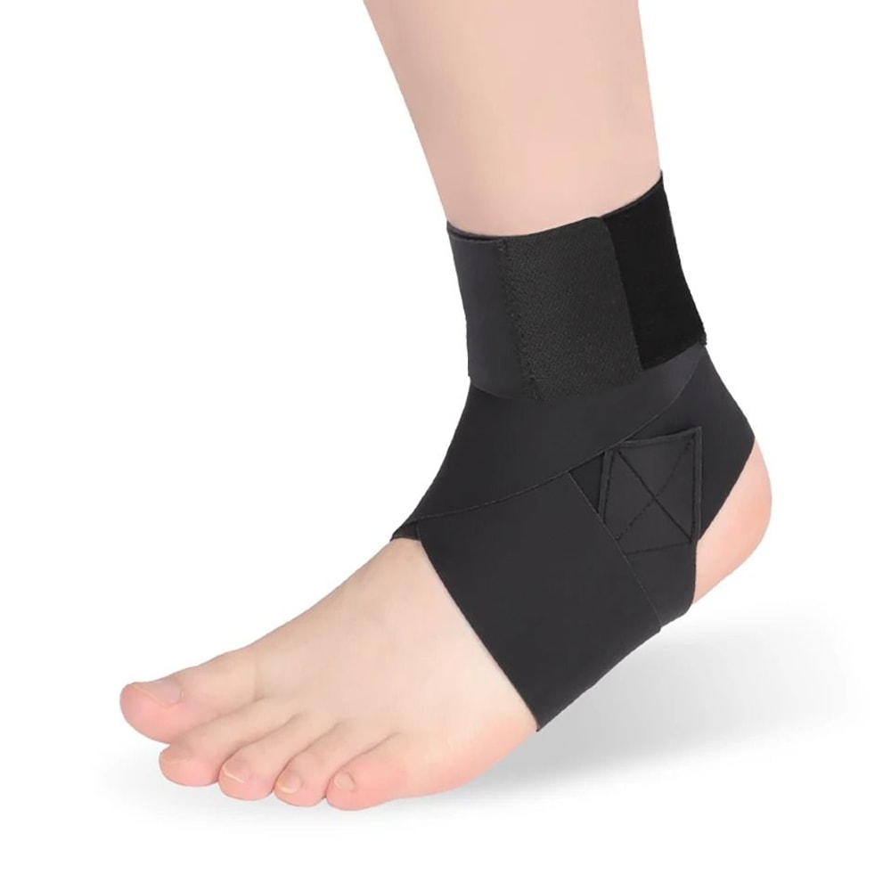 Slim Ankle Support Brace With Adjustable Pressure Straps 7