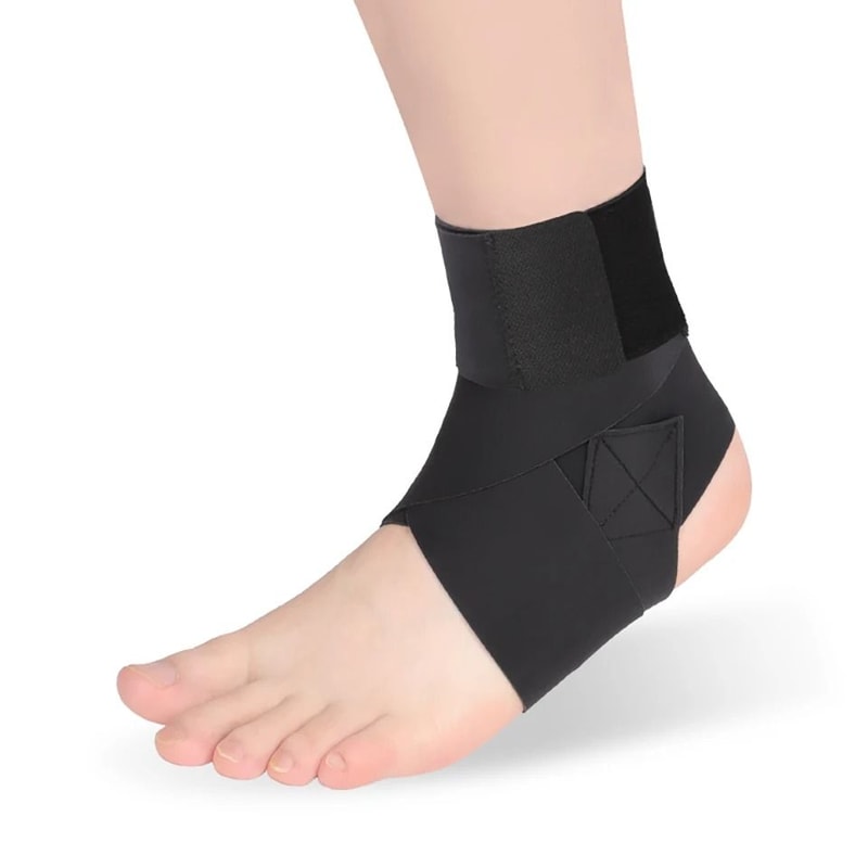 Slim Ankle Support Brace With Adjustable Pressure Straps 7