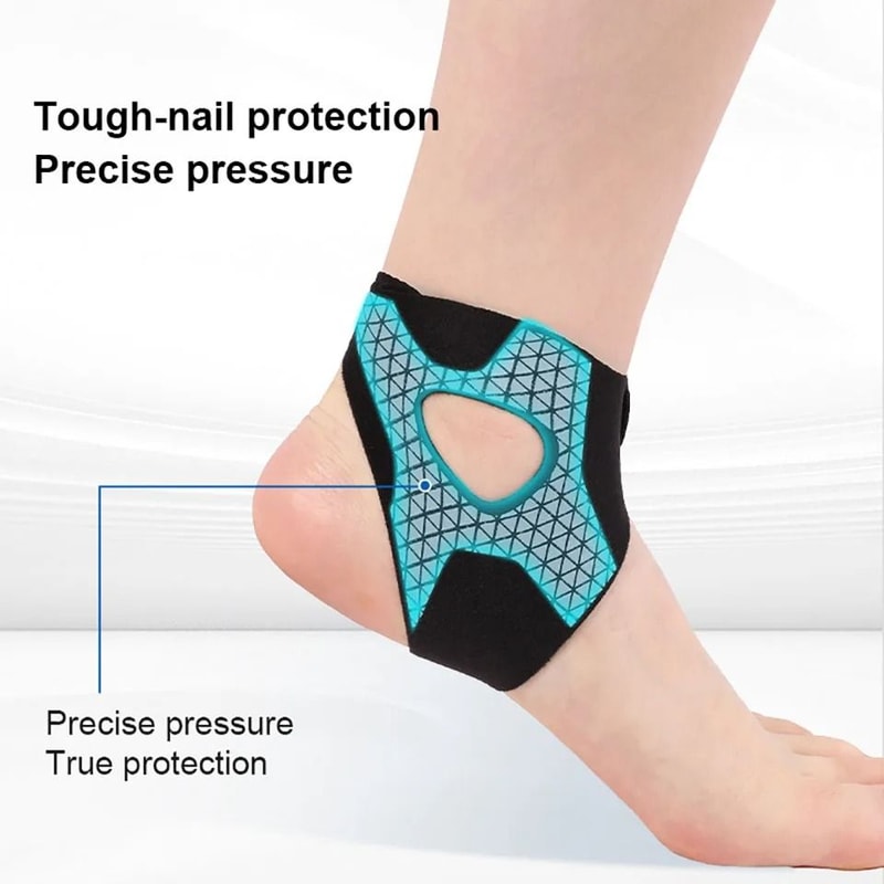 Ultra Thin Ankle Brace With Adjustable Support Straps 2