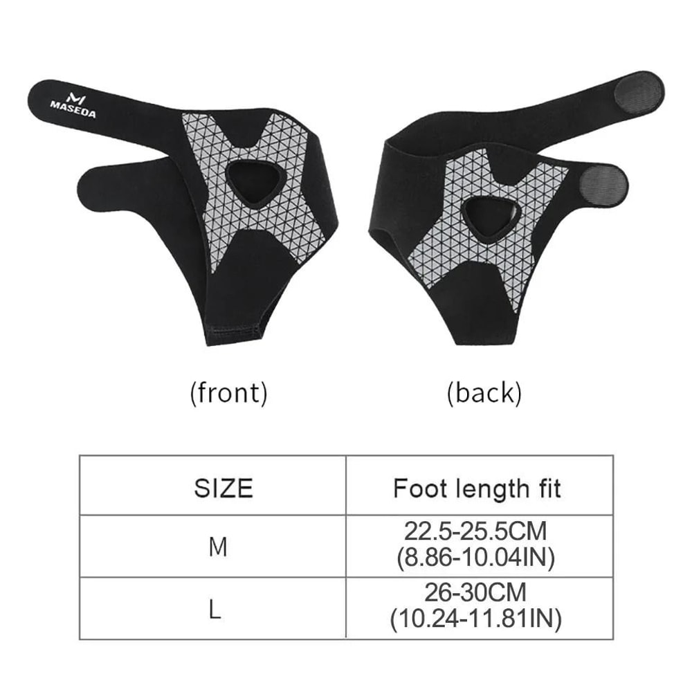 Ultra Thin Ankle Brace With Adjustable Support Straps 5