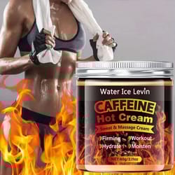 caffeine hot massage cream for moisturizing and firming care