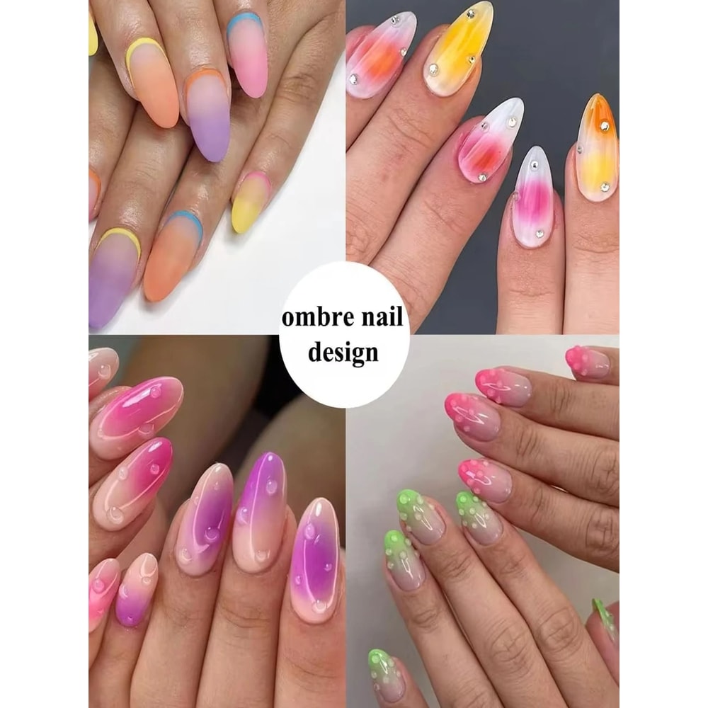 100 Piece Gradient Sponge Brush Set For Nail Art And Gel Polish 5