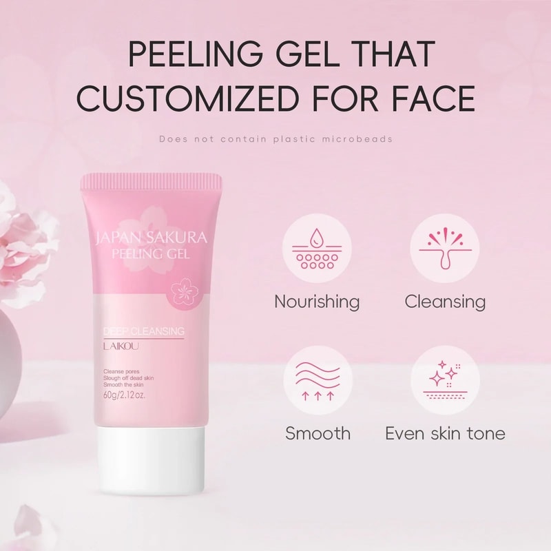 Sakura Exfoliating Body And Face Scrub For Hydrating And Smoothing Skin 2