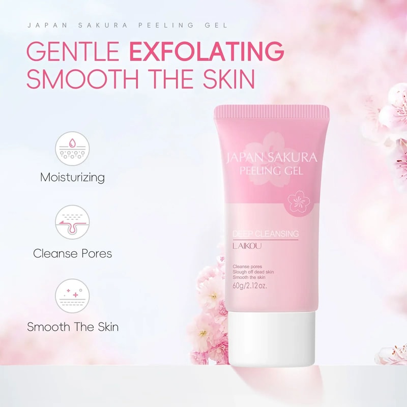 Sakura Exfoliating Body And Face Scrub For Hydrating And Smoothing Skin 5