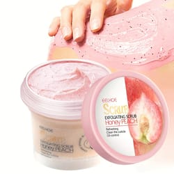 honey peach exfoliating scrub cream for soft and smooth skin