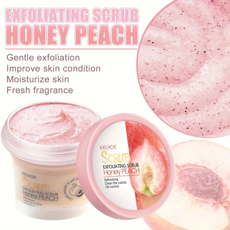 Honey Peach Exfoliating Scrub Cream For Soft And Smooth Skin 2