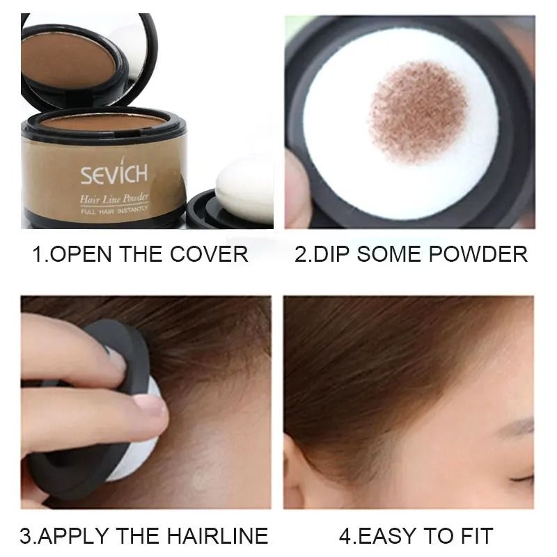 Hairline Shadow Powder For Natural Concealer And Root Coverage 3
