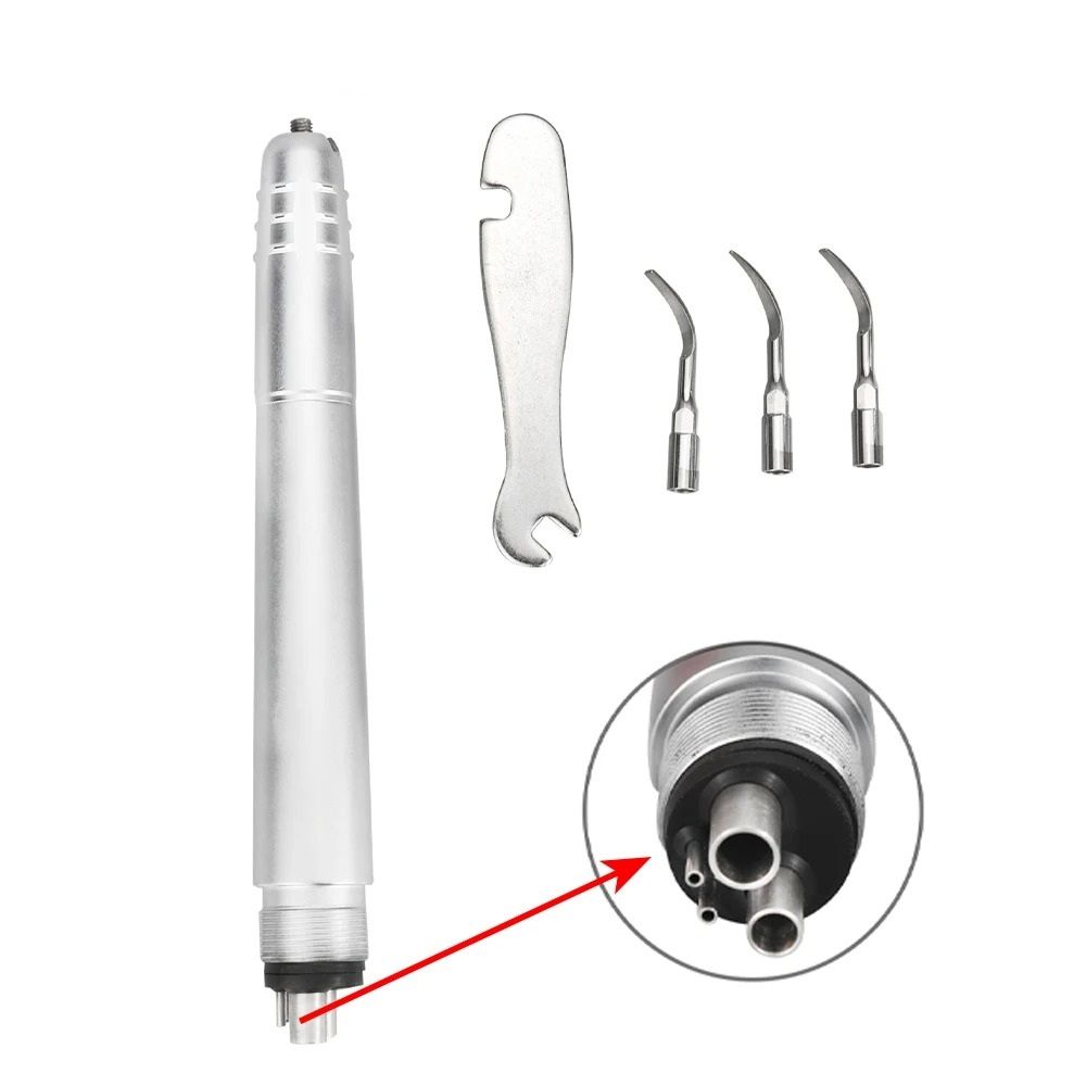Dental Air Scaler Handpiece With 3 Tips For Polishing And Cleaning 7