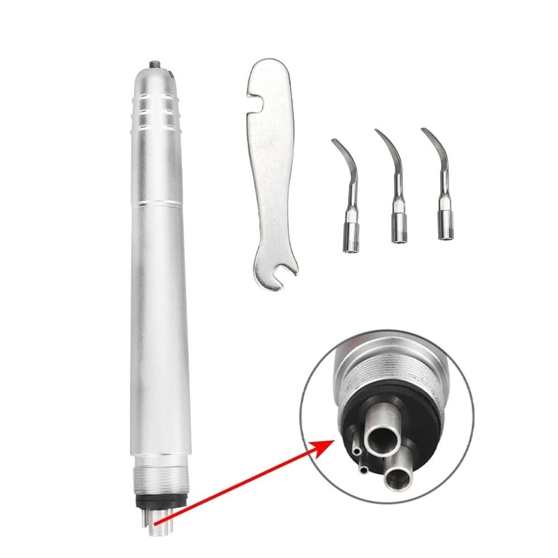 Dental Air Scaler Handpiece With 3 Tips For Polishing And Cleaning 7