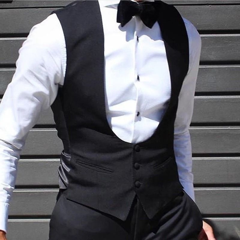 Mens Slim Fit Suit Vest For Formal And Wedding Wear 2
