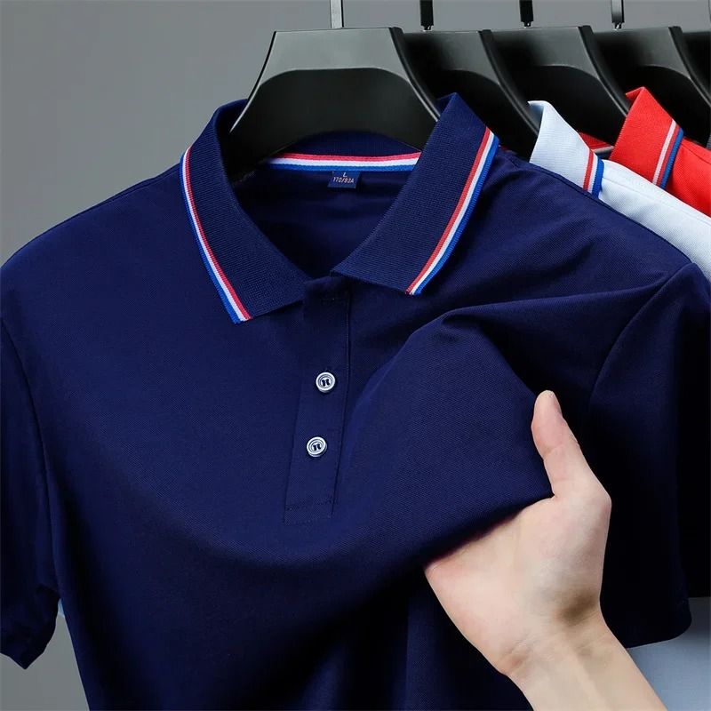 Mens Casual Short Sleeve Polo Shirt For Summer Comfort 1
