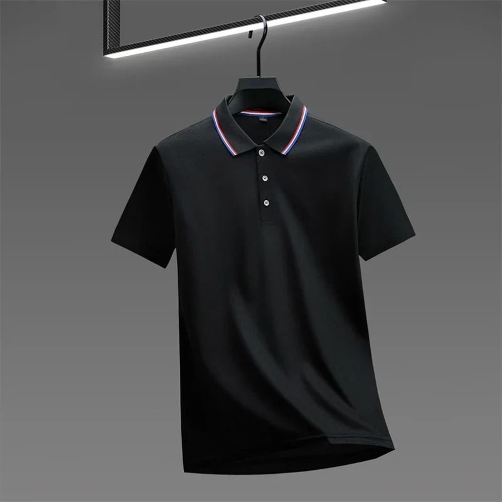 Mens Casual Short Sleeve Polo Shirt For Summer Comfort 7