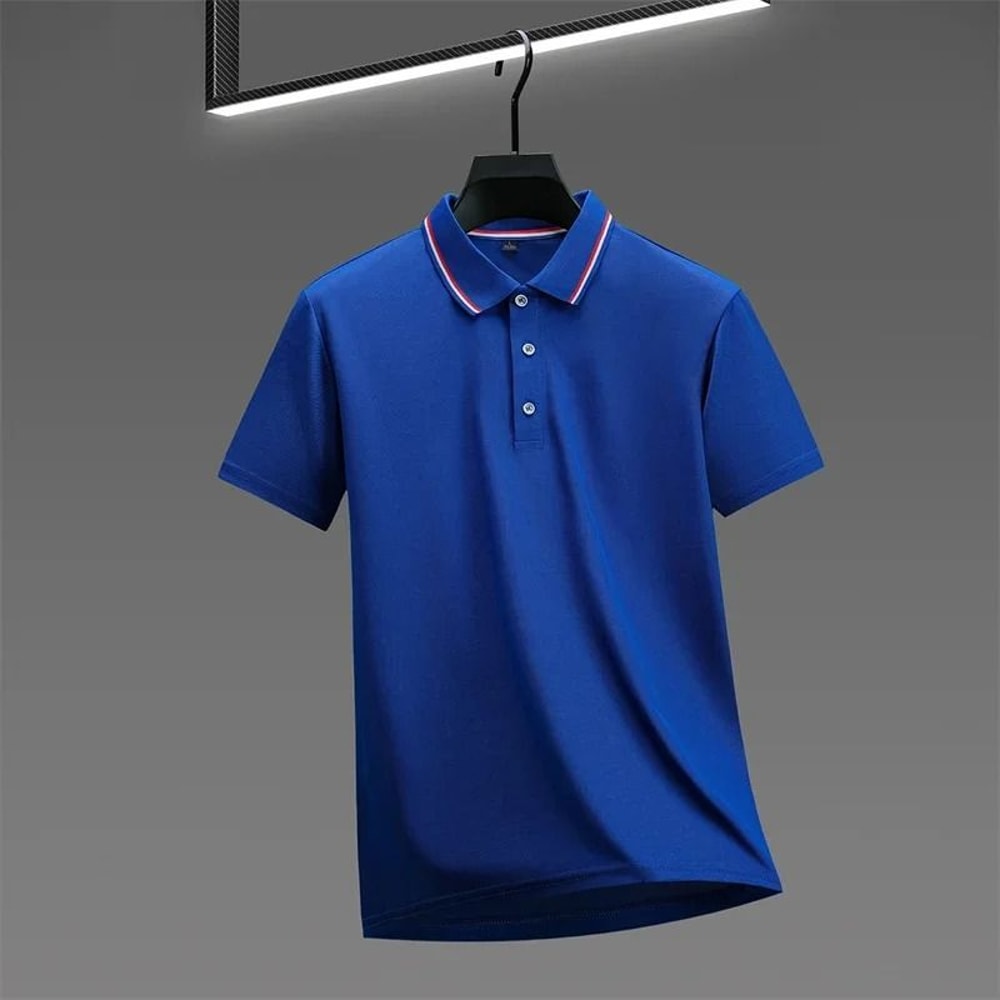 Mens Casual Short Sleeve Polo Shirt For Summer Comfort 8
