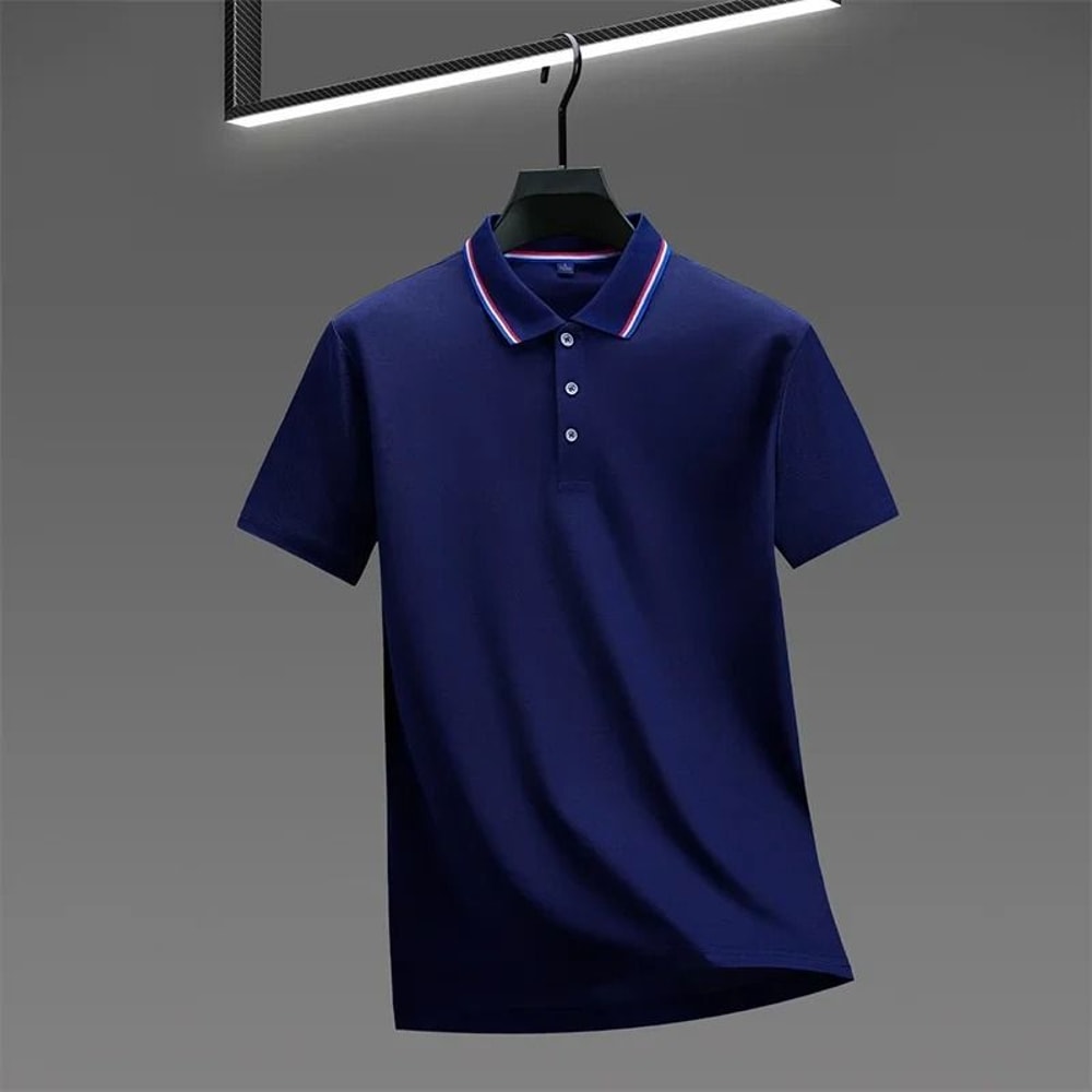 Mens Casual Short Sleeve Polo Shirt For Summer Comfort 14