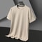 Mens Summer Waffle Knit Short Sleeve T Shirt 9
