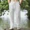 Mens Cotton Linen Beach Jogger Pants For Summer Casual Wear 6