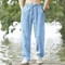 Mens Cotton Linen Beach Jogger Pants For Summer Casual Wear 7