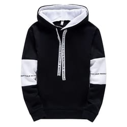 mens casual letter print hoodie and jogger set