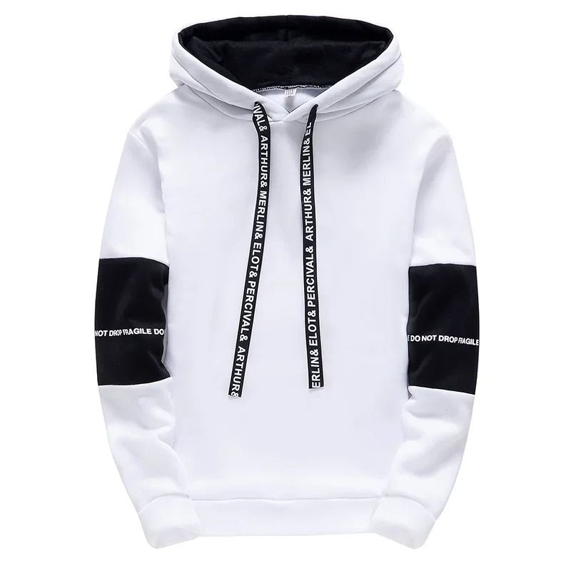 Mens Casual Letter Print Hoodie And Jogger Set 1