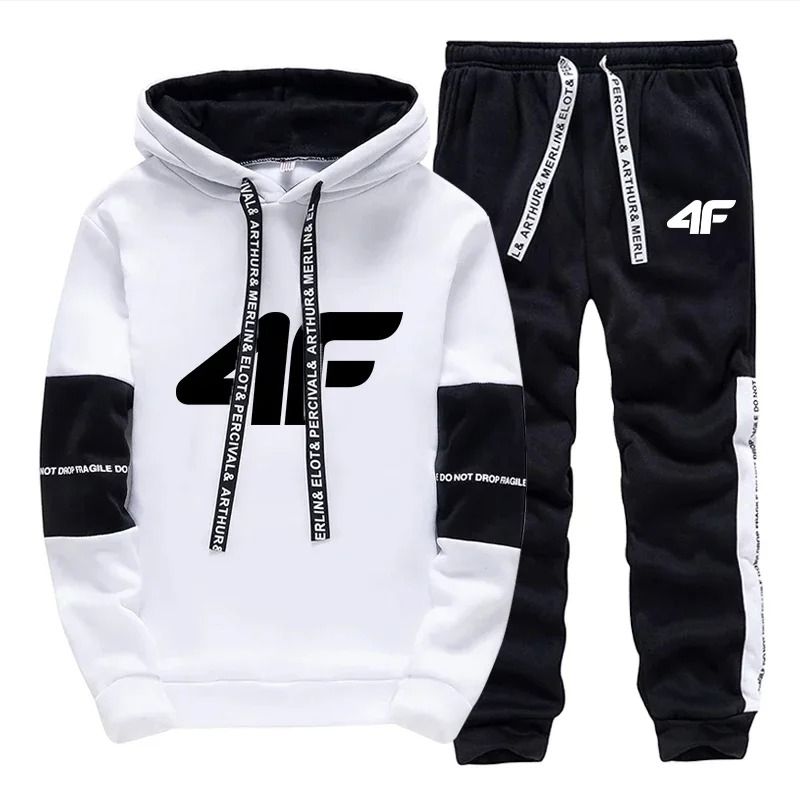 Mens Hooded Tracksuit Set For Casual Jogging And Daily Comfort 3