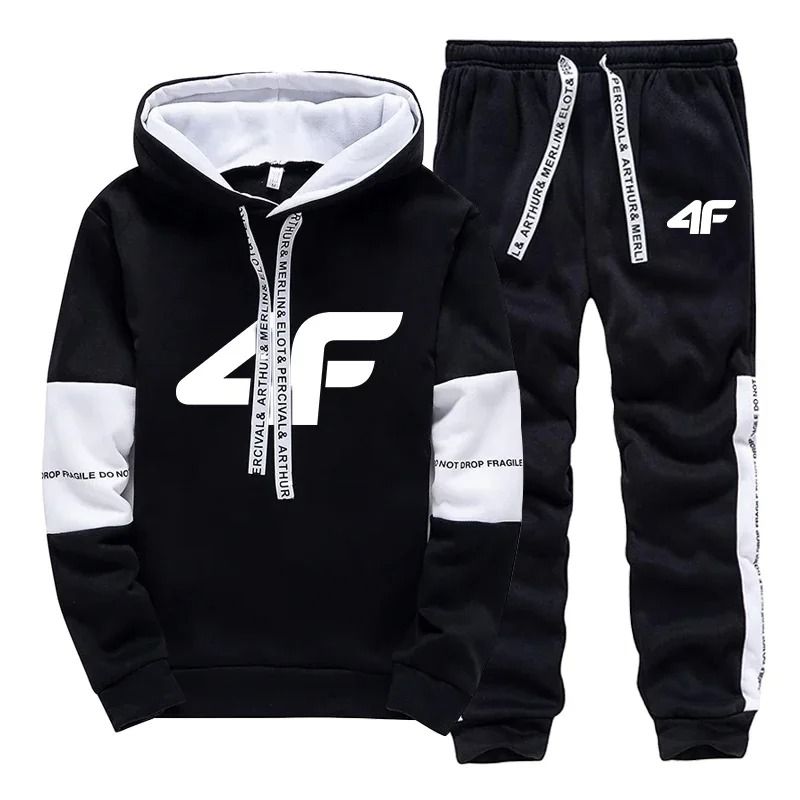 Mens Hooded Tracksuit Set For Casual Jogging And Daily Comfort 7