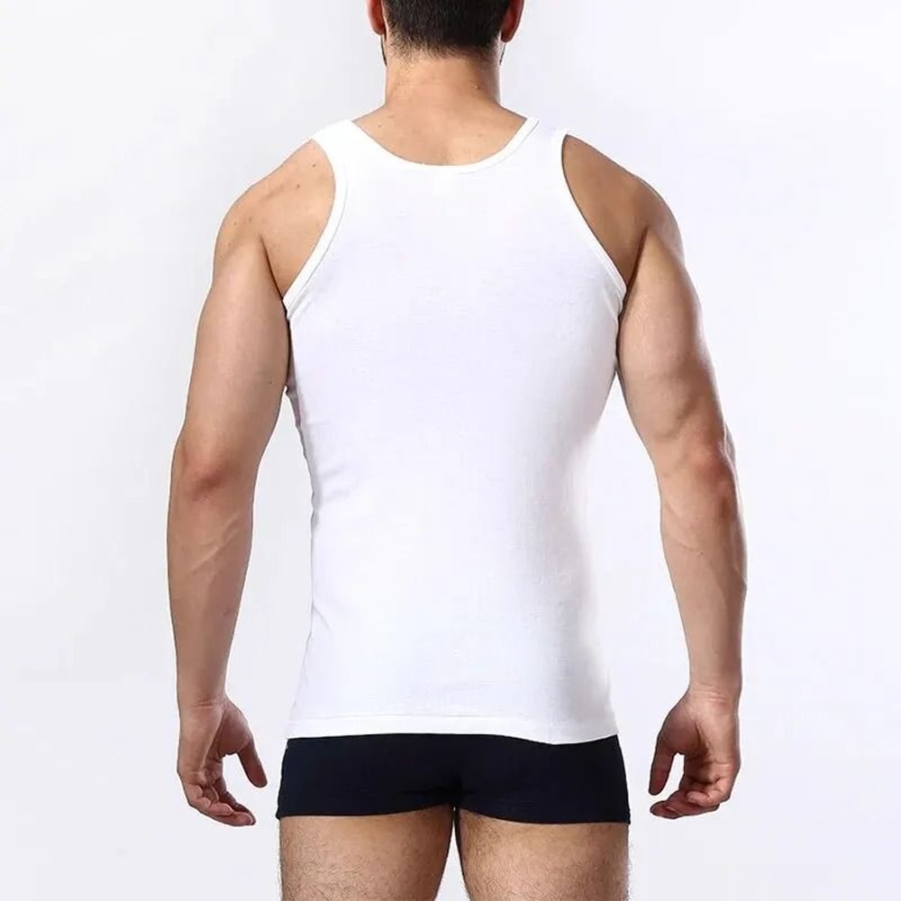 Mens Cotton Sleeveless Fitness Vest For Everyday Comfort 1