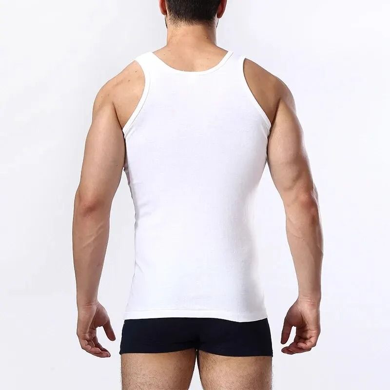 Mens Cotton Sleeveless Fitness Vest For Everyday Comfort 1