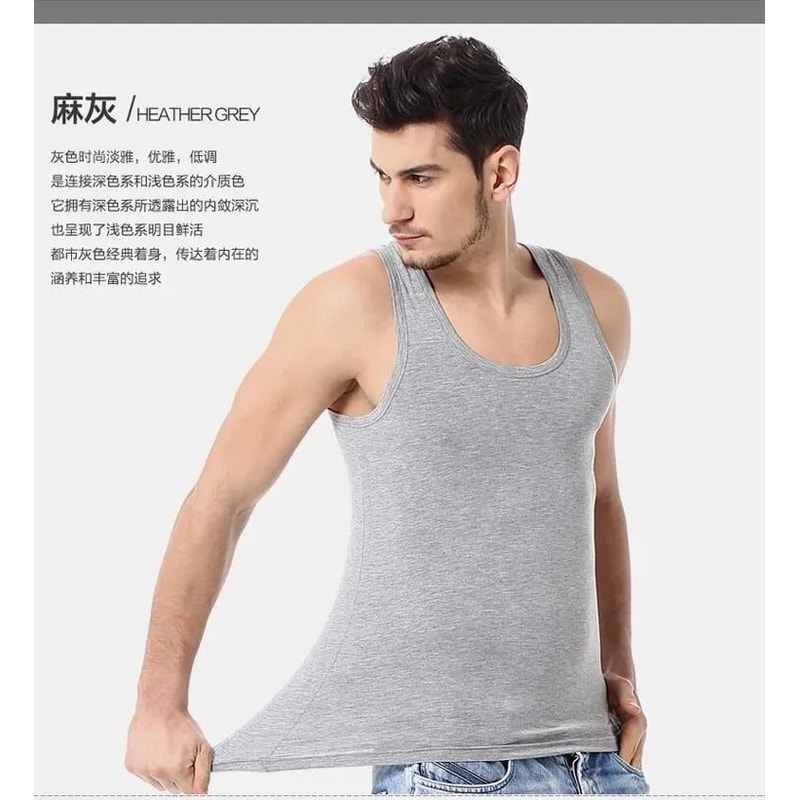 Mens Cotton Sleeveless Fitness Vest For Everyday Comfort 2
