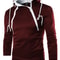 Mens High Neck Zipper Hoodie Sweatshirt For Casual Winter Wear 10