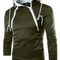 Mens High Neck Zipper Hoodie Sweatshirt For Casual Winter Wear 11