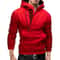 Mens High Neck Zipper Hoodie Sweatshirt For Casual Winter Wear 14