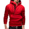 Mens High Neck Zipper Hoodie Sweatshirt For Casual Winter Wear 14