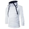 Mens High Neck Zipper Hoodie Sweatshirt For Casual Winter Wear 3
