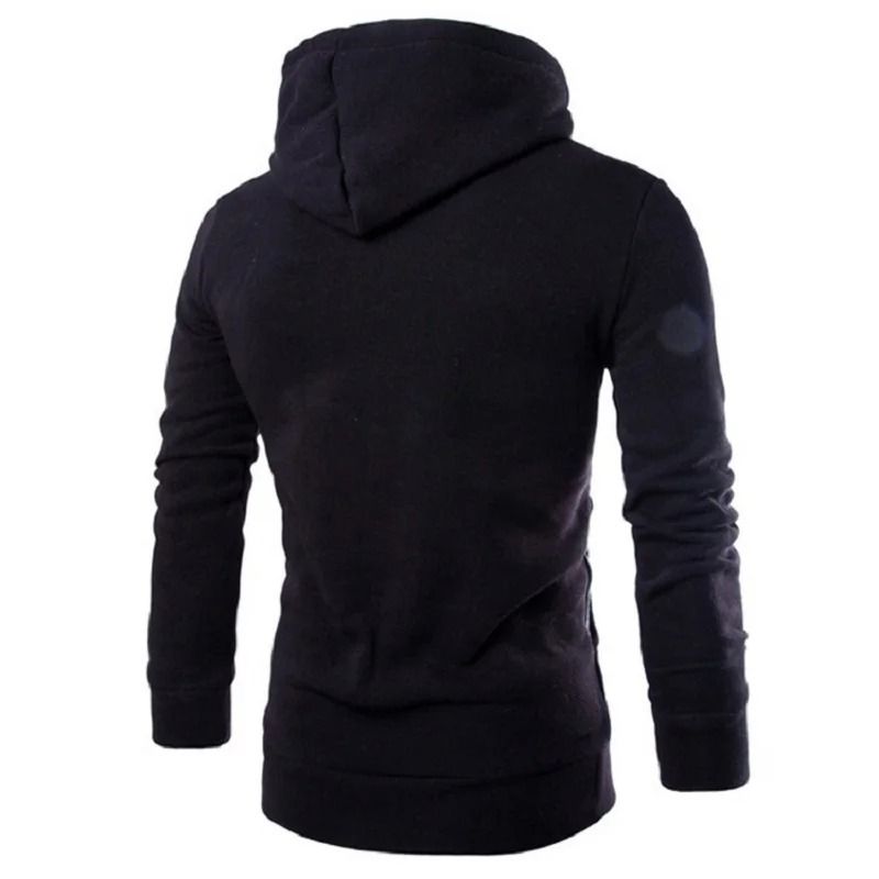 Mens High Neck Zipper Hoodie Sweatshirt For Casual Winter Wear 5