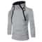 Mens High Neck Zipper Hoodie Sweatshirt For Casual Winter Wear 7