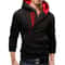Mens High Neck Zipper Hoodie Sweatshirt For Casual Winter Wear 8
