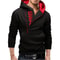 Mens High Neck Zipper Hoodie Sweatshirt For Casual Winter Wear 8