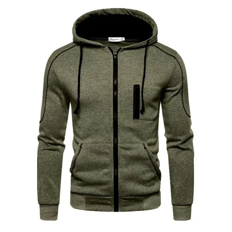Mens Color Block Fleece Hoodie For Winter Comfort 11