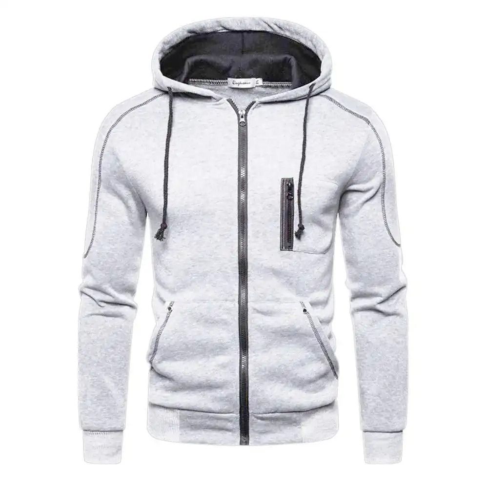 Mens Color Block Fleece Hoodie For Winter Comfort 12