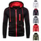 Mens Color Block Fleece Hoodie For Winter Comfort 1
