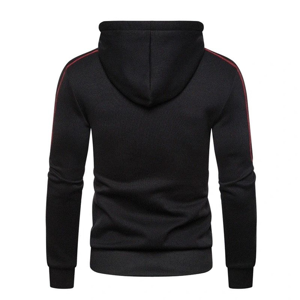 Mens Color Block Fleece Hoodie For Winter Comfort 3