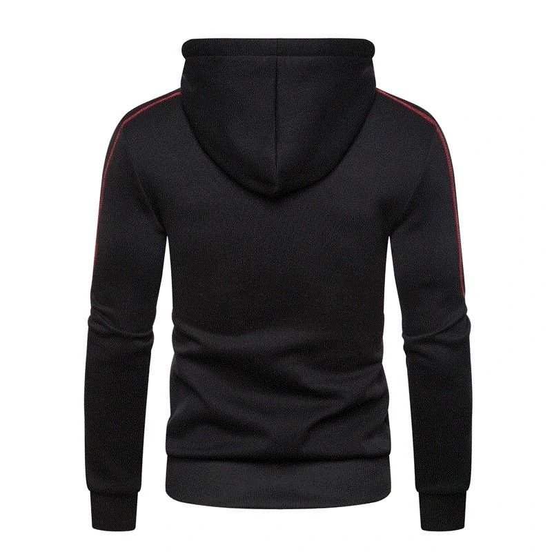 Mens Color Block Fleece Hoodie For Winter Comfort 3