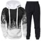 Mens Camouflage Tracksuit Hoodie And Pants Set For Autumn And Winter 2