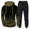 Mens Camouflage Tracksuit Hoodie And Pants Set For Autumn And Winter 4