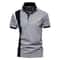 Mens Patchwork Polo Shirt For Summer Casual Wear 2