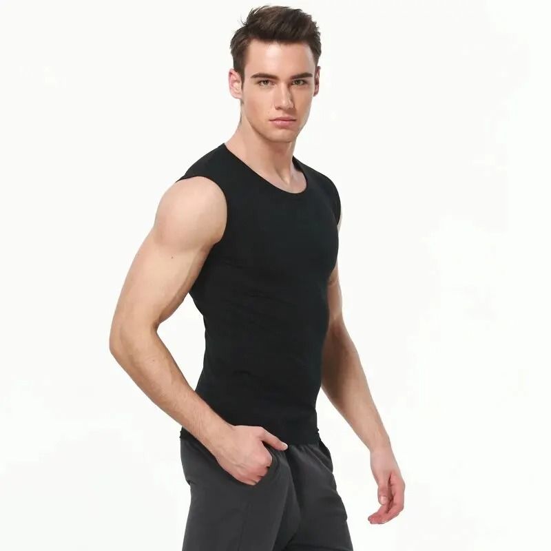 Mens Cotton Sleeveless Slim Fit Vest For Sports And Daily Wear 1