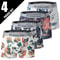 Mens Printed Underwear Boxer Shorts Pack In Plus Sizes 6