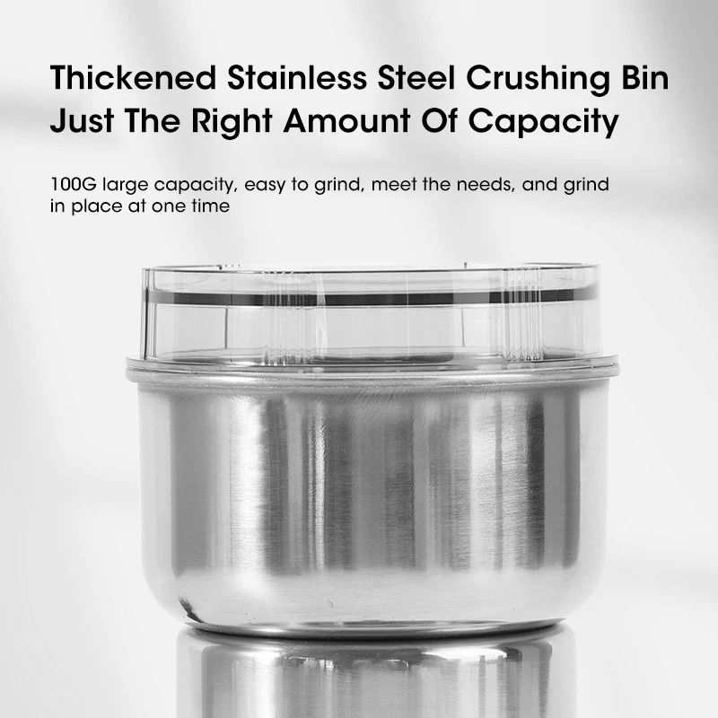 Mini Electric Grinder 300ml Stainless Steel Dry Food Coffee And Spice Pulverizer With 4 Blades 1