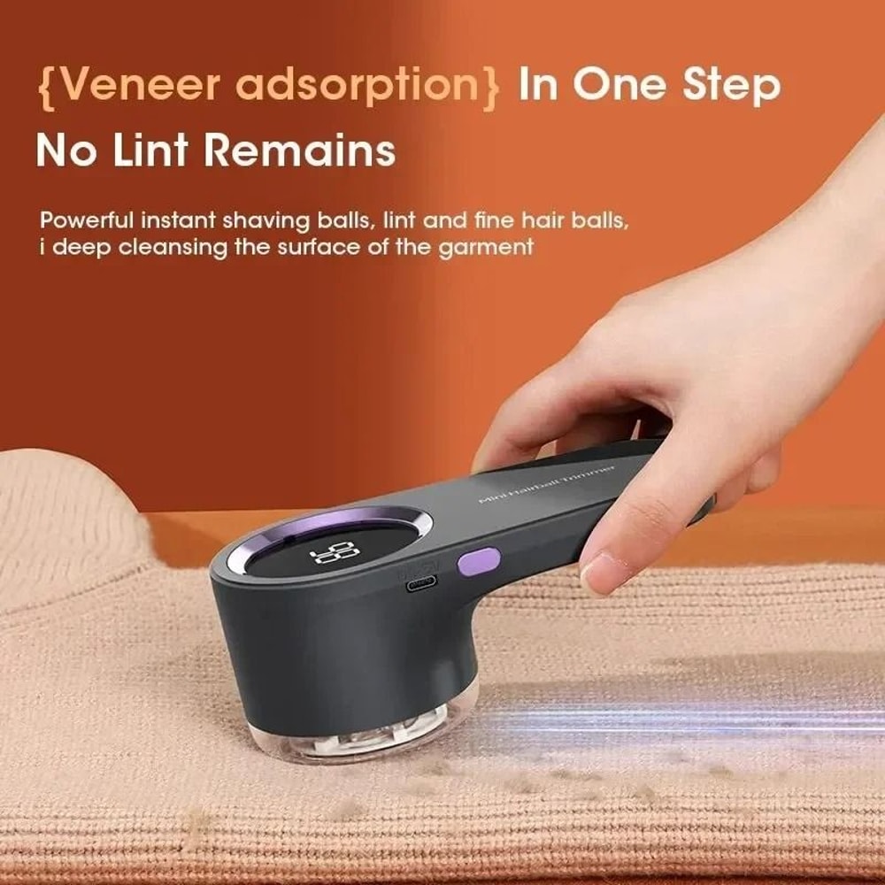 Electric Lint Remover With LED Display USB Rechargeable Fabric Shaver For Clothing 4